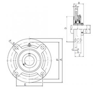 25 mm x 76 mm x 38,1 mm  ISO UCFCX05 bearing units