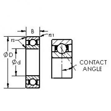 AST 7221C angular contact ball bearings