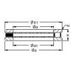 AST 81222 M thrust roller bearings #3 small image