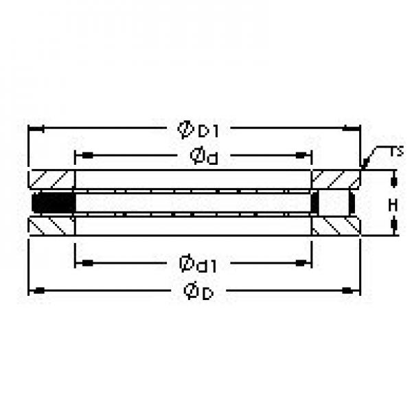 AST 81222 M thrust roller bearings #3 image