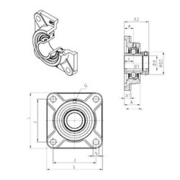 SNR EXF306 bearing units #3 image