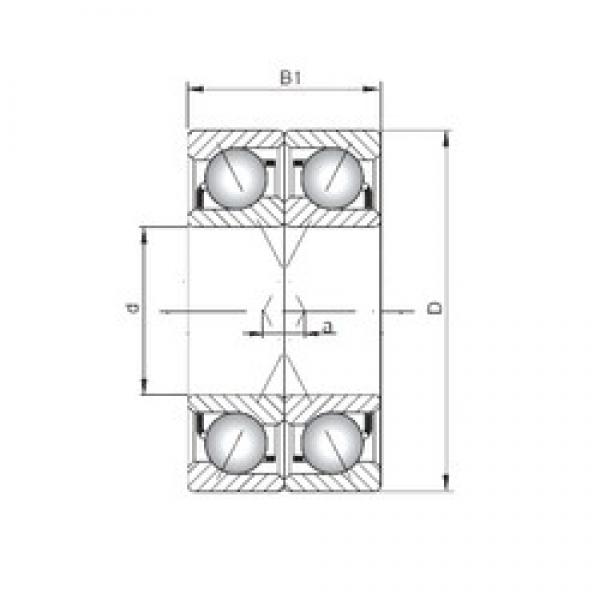 ISO 7213 CDF angular contact ball bearings #3 image