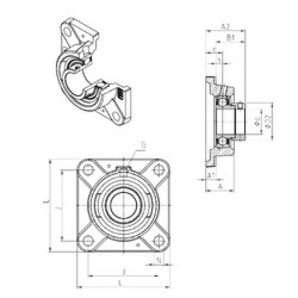 SNR ESFE211 bearing units #3 image