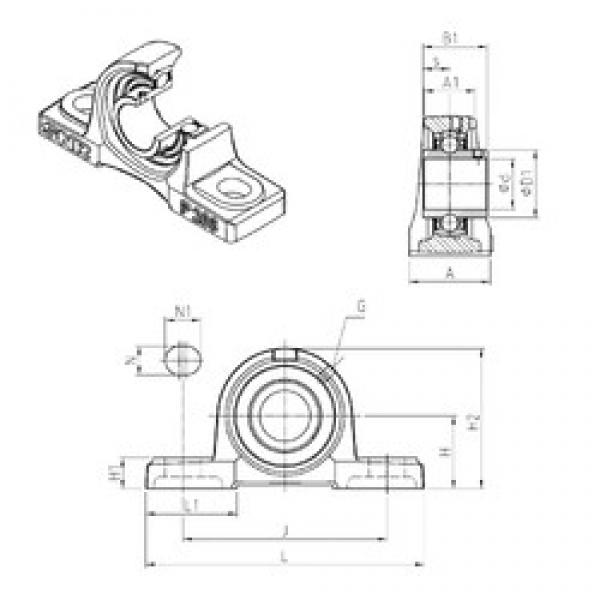 SNR UCP305 bearing units #3 image