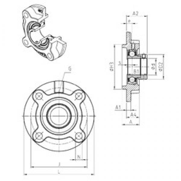 SNR ESFC206 bearing units #3 image