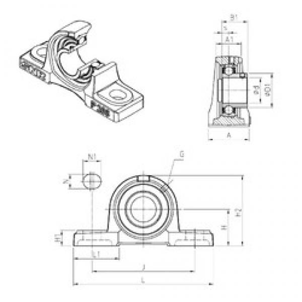 SNR USP209 bearing units #3 image
