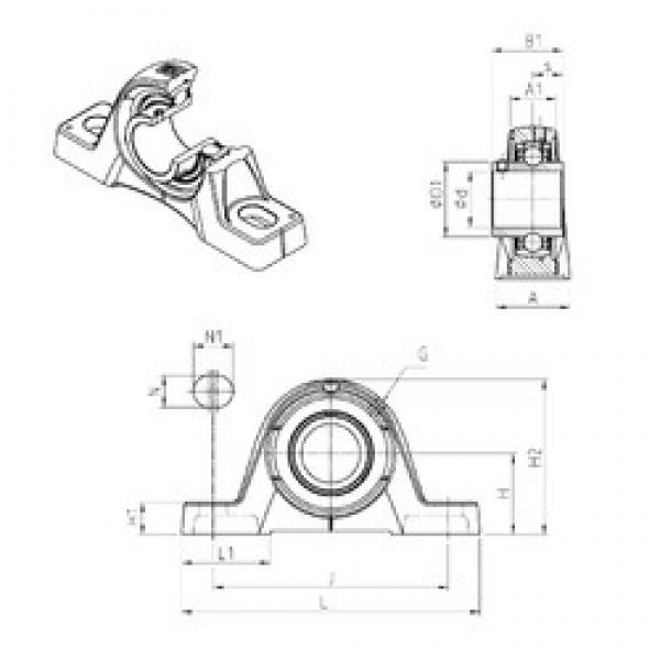 SNR UCPE210 bearing units #3 image