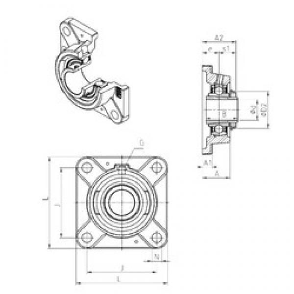 SNR UKFE218H bearing units #3 image