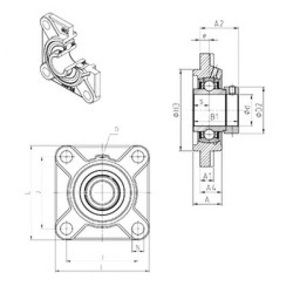 SNR EXFS317 bearing units #3 image