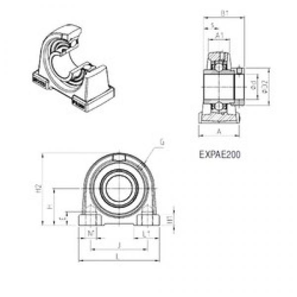 SNR EXPAE208 bearing units #3 image