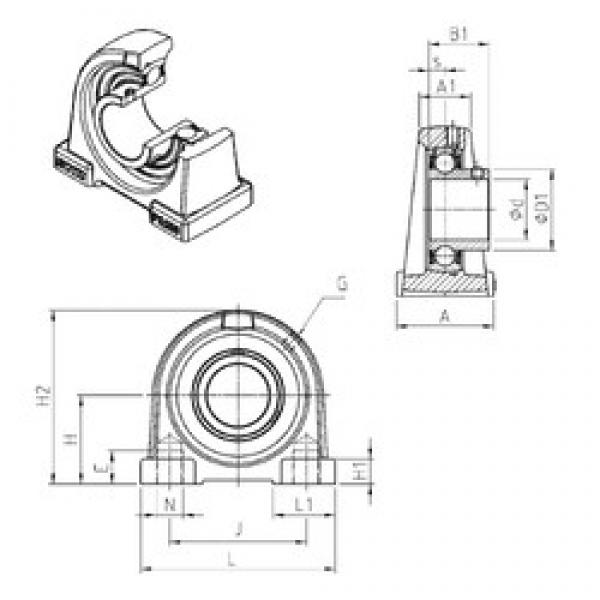 SNR USPA203 bearing units #3 image