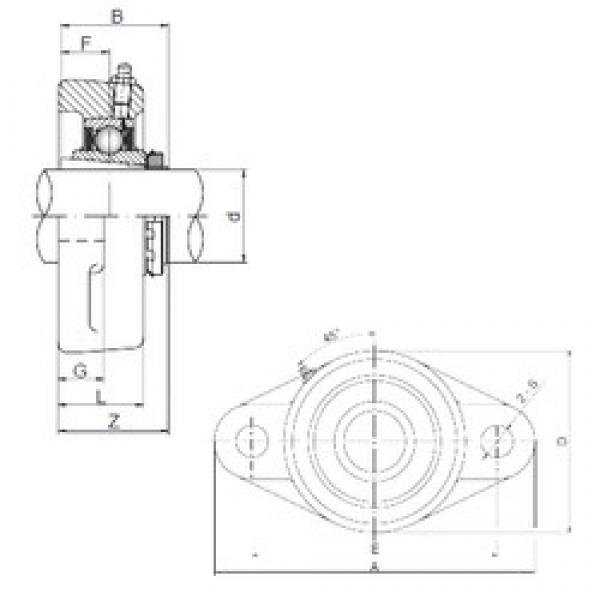 50 mm x 130 mm x 59 mm  ISO UKFL211 bearing units #3 image