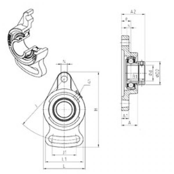SNR ESFA209 bearing units #3 image