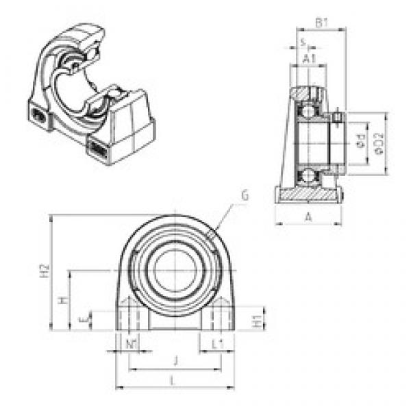 SNR ESPG205 bearing units #3 image
