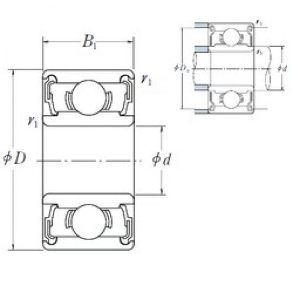 6 mm x 12 mm x 4 mm  ISO MR126-2RS deep groove ball bearings #3 image