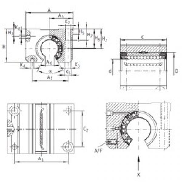 INA KGNOS 12 C-PP-AS linear bearings #3 image