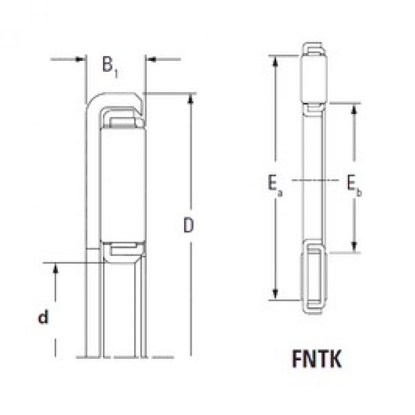 KOYO FNTK-2544 needle roller bearings #3 image